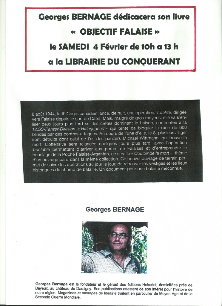 Dédicace à la Librairie du Conquérant