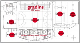 Plan du complexe sportif Didier Bianco